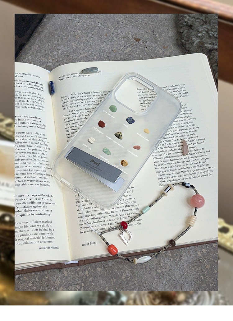 Coque de téléphone TechGlobe Puui Originale compatible avec iPhone 16/15 Pro Max, transparente et mate._voghion.com