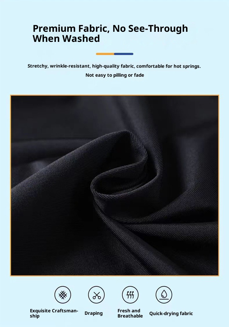 001 New Anti-Embarrassment Adult Trunks Plus Size Loose Professional Quick-Dry Boxer Swim Shorts Men's 5-Point_voghion.com