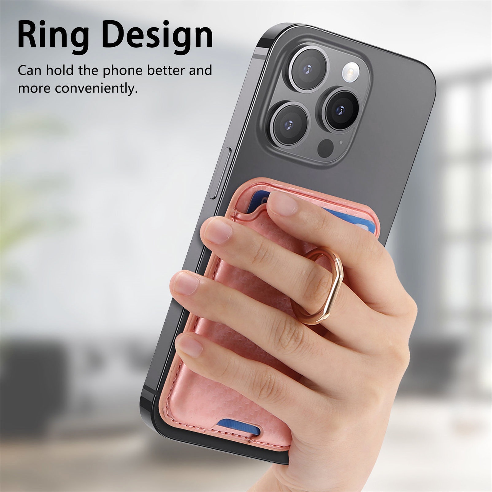 TechGlobe compatibile con 16 porta carte magnetiche in pelle con texture in fibra di carbonio, clip per portafoglio da 14p, 15_voghion.com