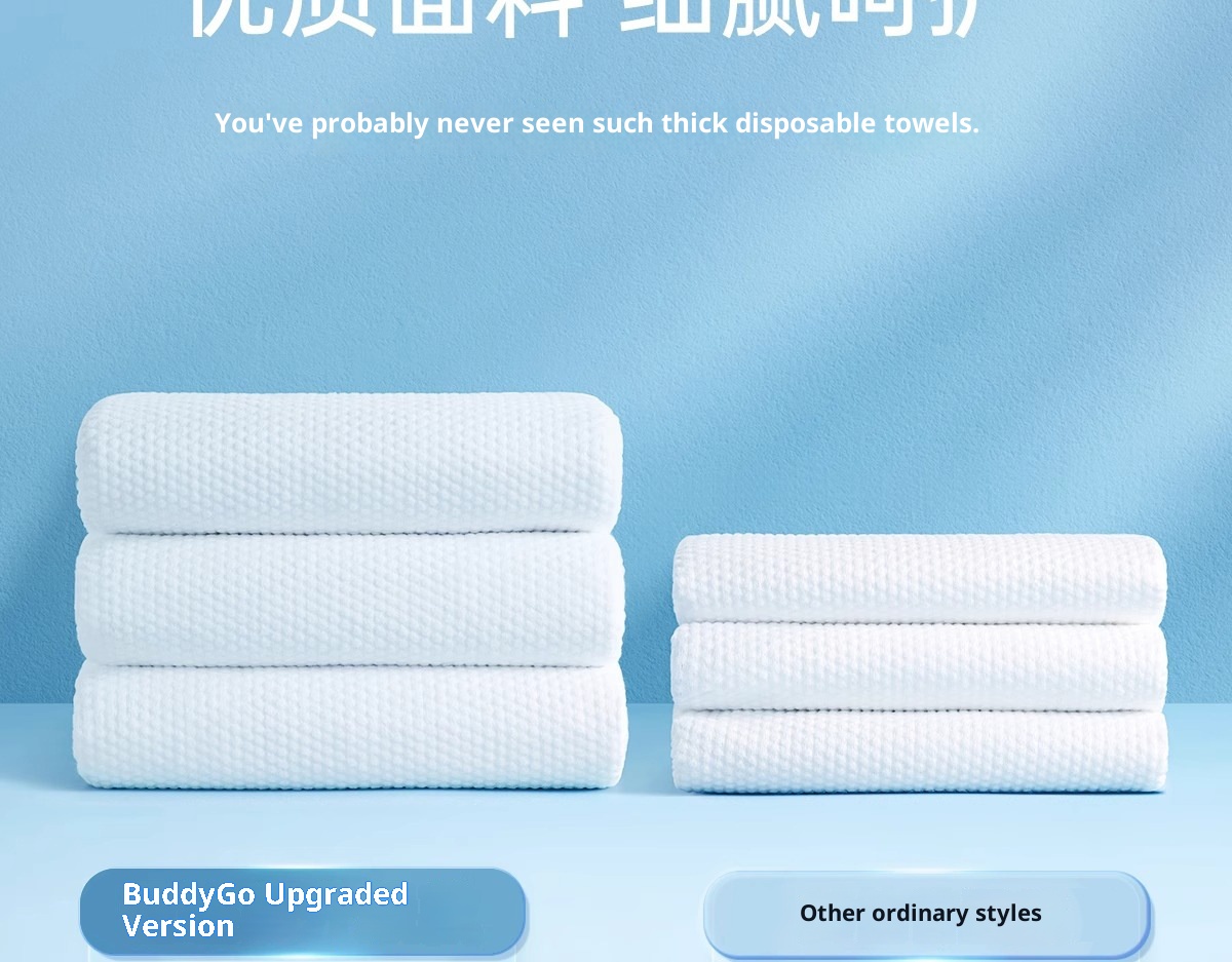 Lillian Badi High Bath Travel Asciugamano monouso singolo confezionato singolarmente in puro cotone, spesso, ingrandito, forniture alberghiere_voghion.com