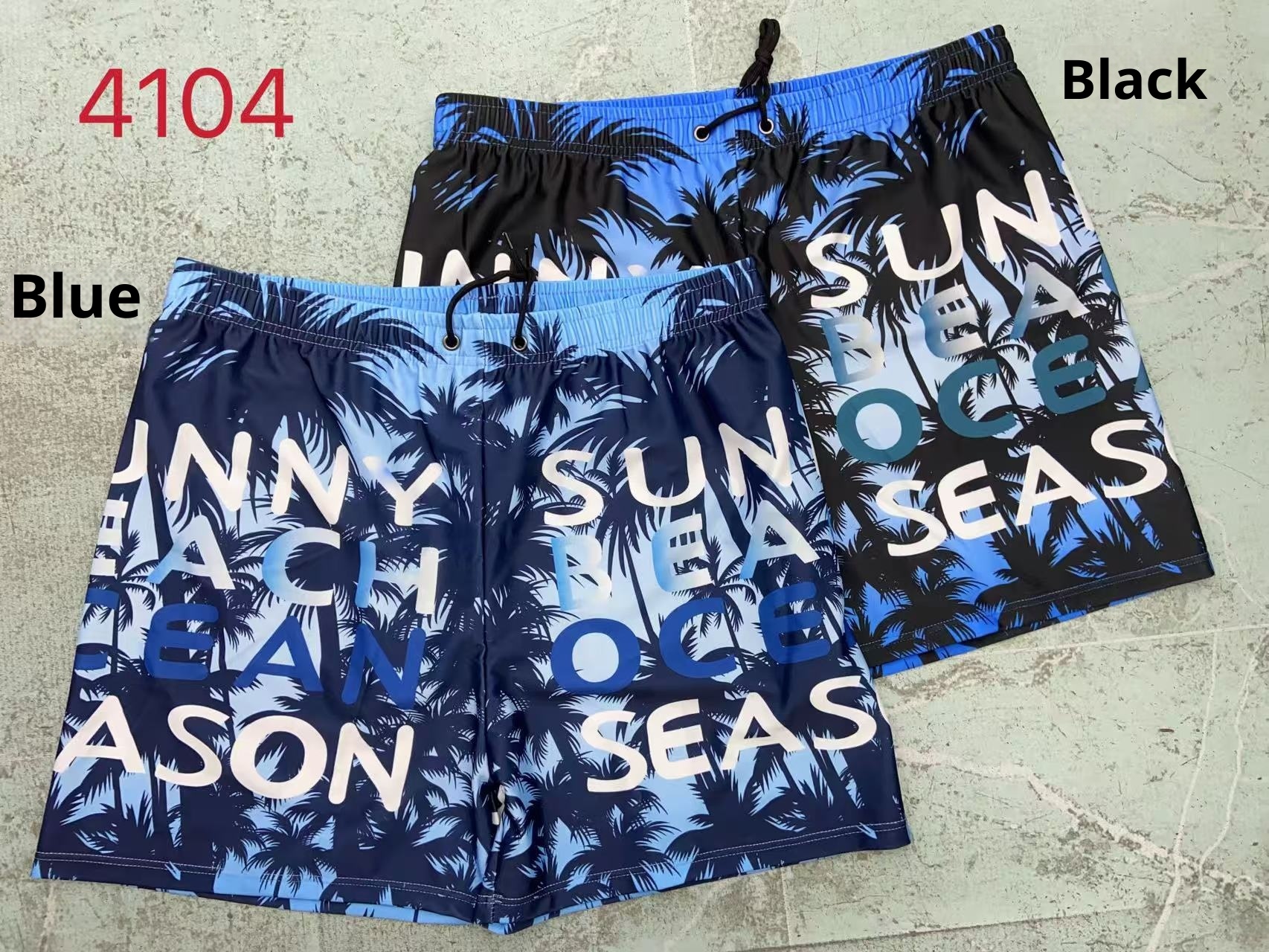 001 Wholesale Men's Adult Loose Comfortable Plus Size Boxer Hot Spring Swimming Trunks Beach Shorts_voghion.com