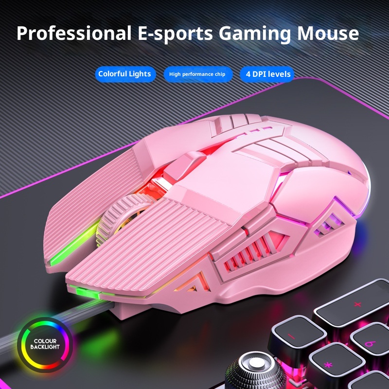 Digitex Digitex Mozuo S800 Mouse da gioco USB meccanico silenzioso cablato per e-sport_voghion.com