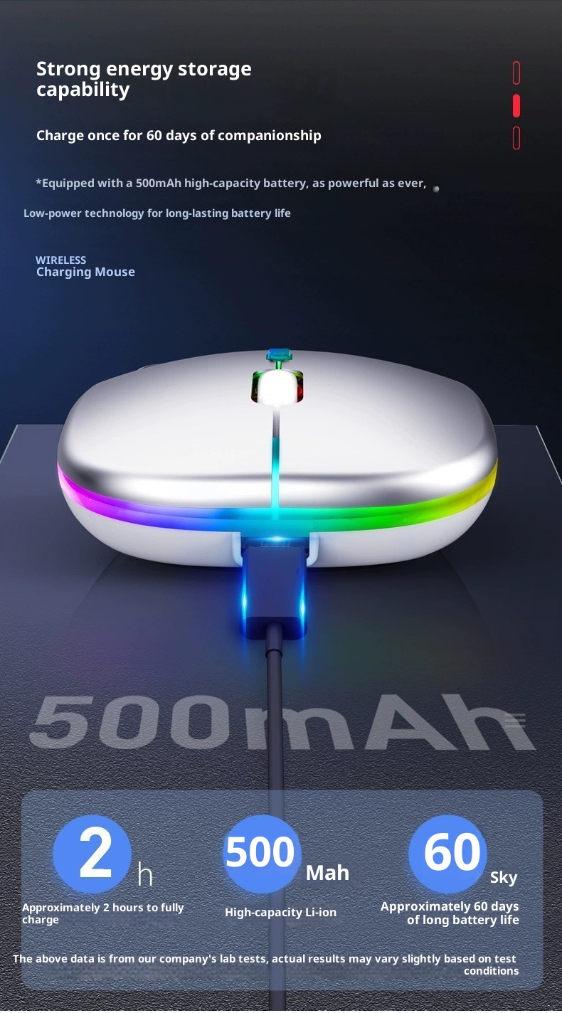 Techglobe Bluetooth For Laptop, Phone, Tablet Universal Wholesale Silent Dual Mode Luminous Wireless Mouse Type-C Interface_voghion.com