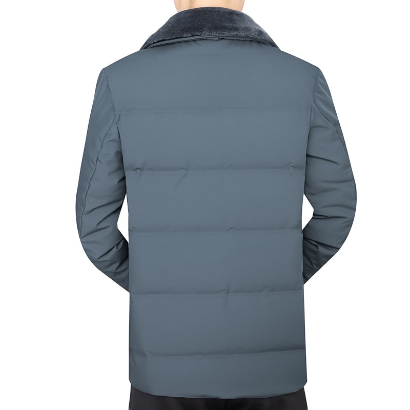 boy New 90 White Duck Down Jacket For Men, Short Winter Coat With Thickened Wool Collar, Wholesale Available_voghion.com