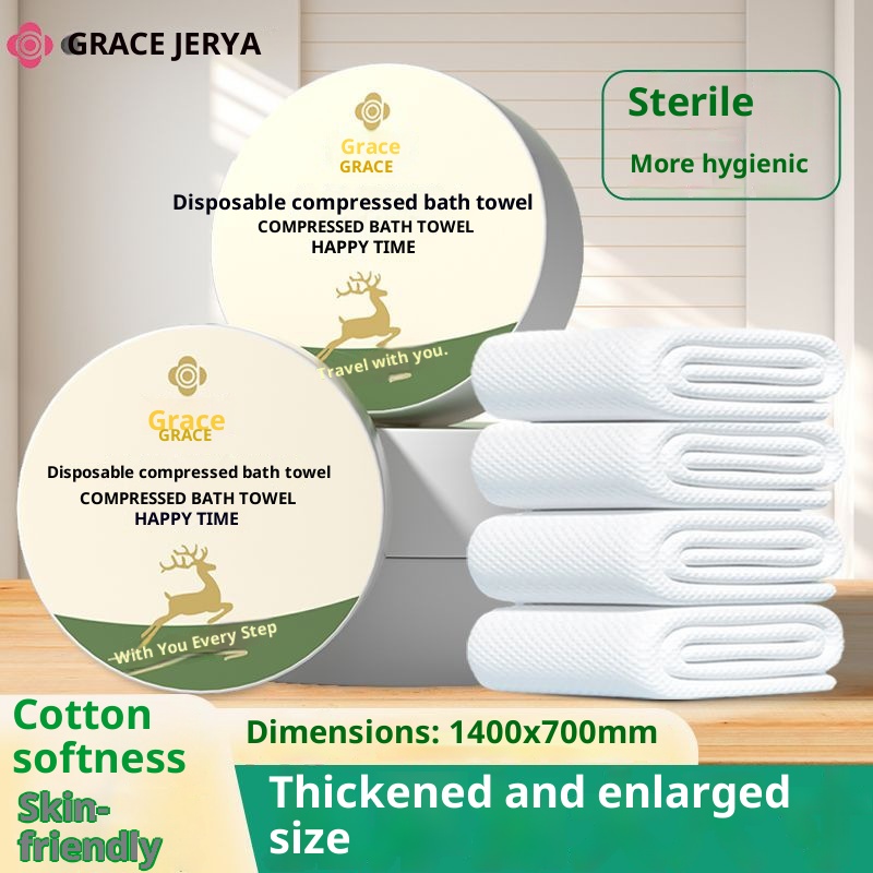 Lillian Jie Liya Extra Large Thickened Compressed Disposable Portable Travel Bath Towel Set For Hotels And Beauty Salons_voghion.com
