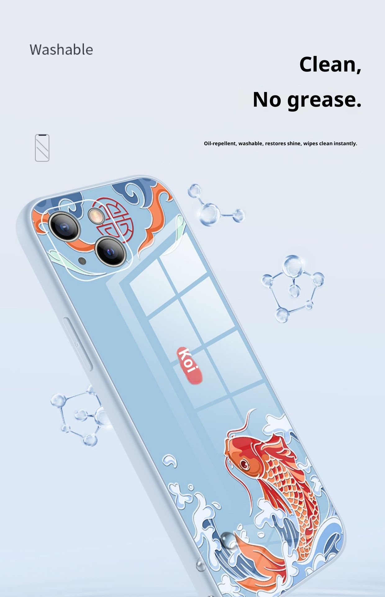 TechGlobe Schutzhülle für iPhone 13, kompatibel mit iPhone 14 Pro, stoßfest, mit kreativem Text und vollständiger Abdeckung._voghion.com