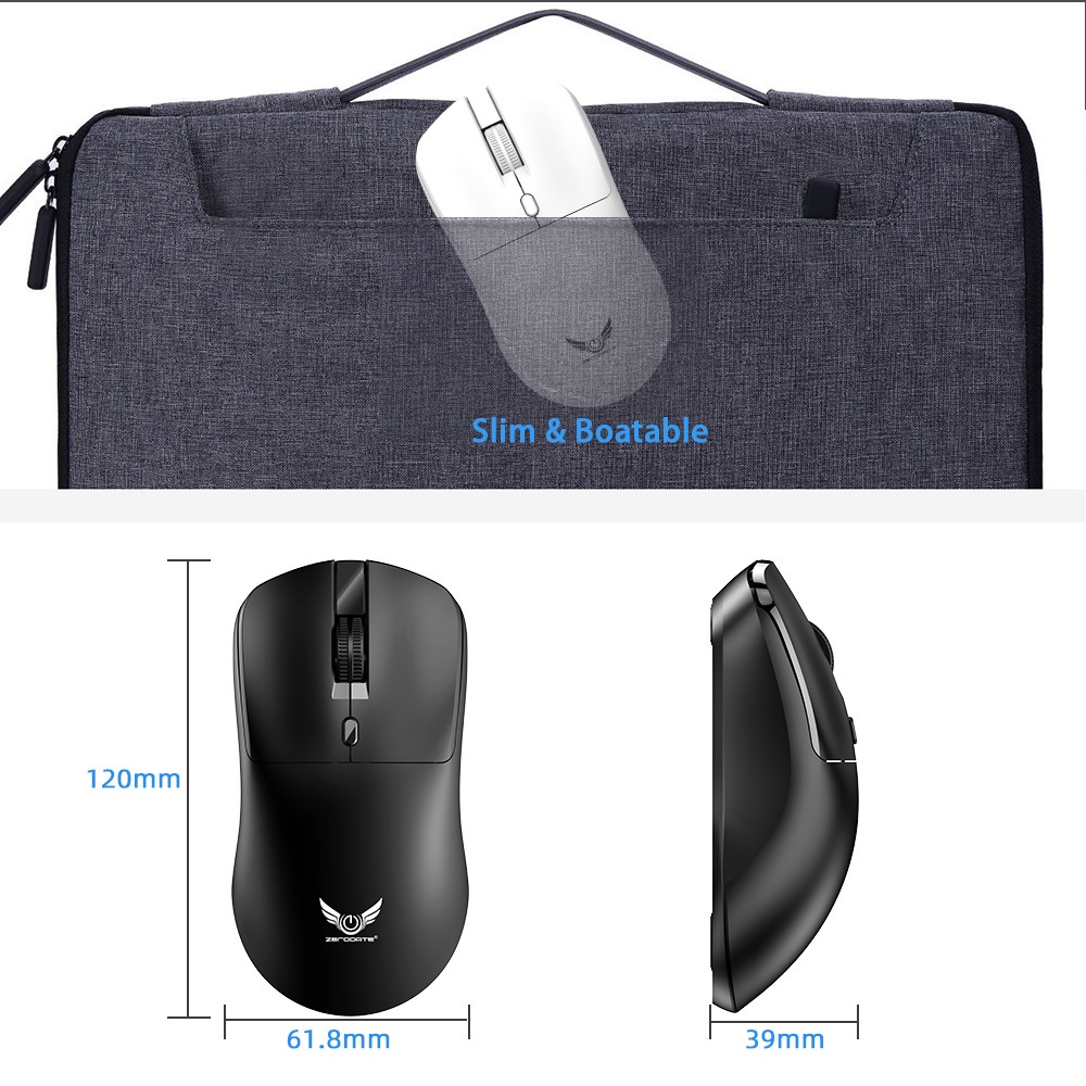 Mouse wireless leggero con batteria, pulsante audio, 2,4 G T2, tre livelli DPI, disponibile in magazzino Techglobe Factory_voghion.com