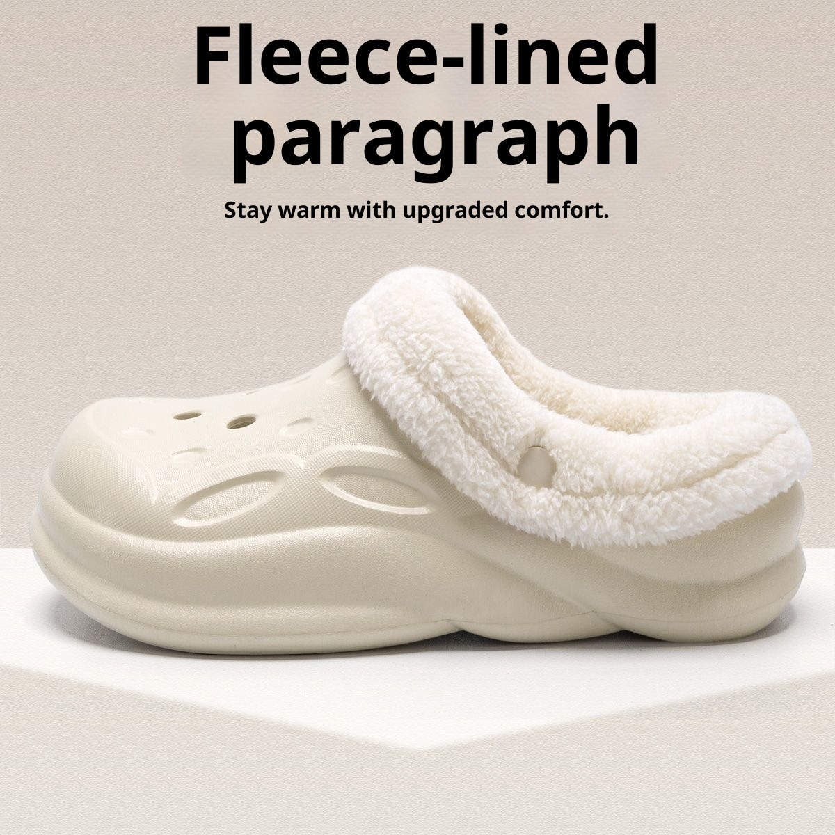 Zees Herren-Clogs mit Fleece-Futter für Paare, 2025 Neu Winter Indoo Rutschfeste, warme Baumwoll-Slipper mit dicker Sohle für Damen und Outdoor_voghion.com