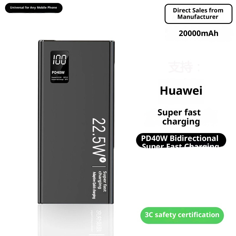 techglobe Factory Direct Super Fast Charging Large Capacity 30000mAh 3C Certified Power Bank 22.5W Gift Support_voghion.com