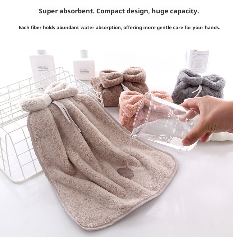 Asciugamano da appendere in pile di corallo all'ingrosso e in magazzino Lillian Factory, assorbente per le mani, da cucina e da bagno_voghion.com