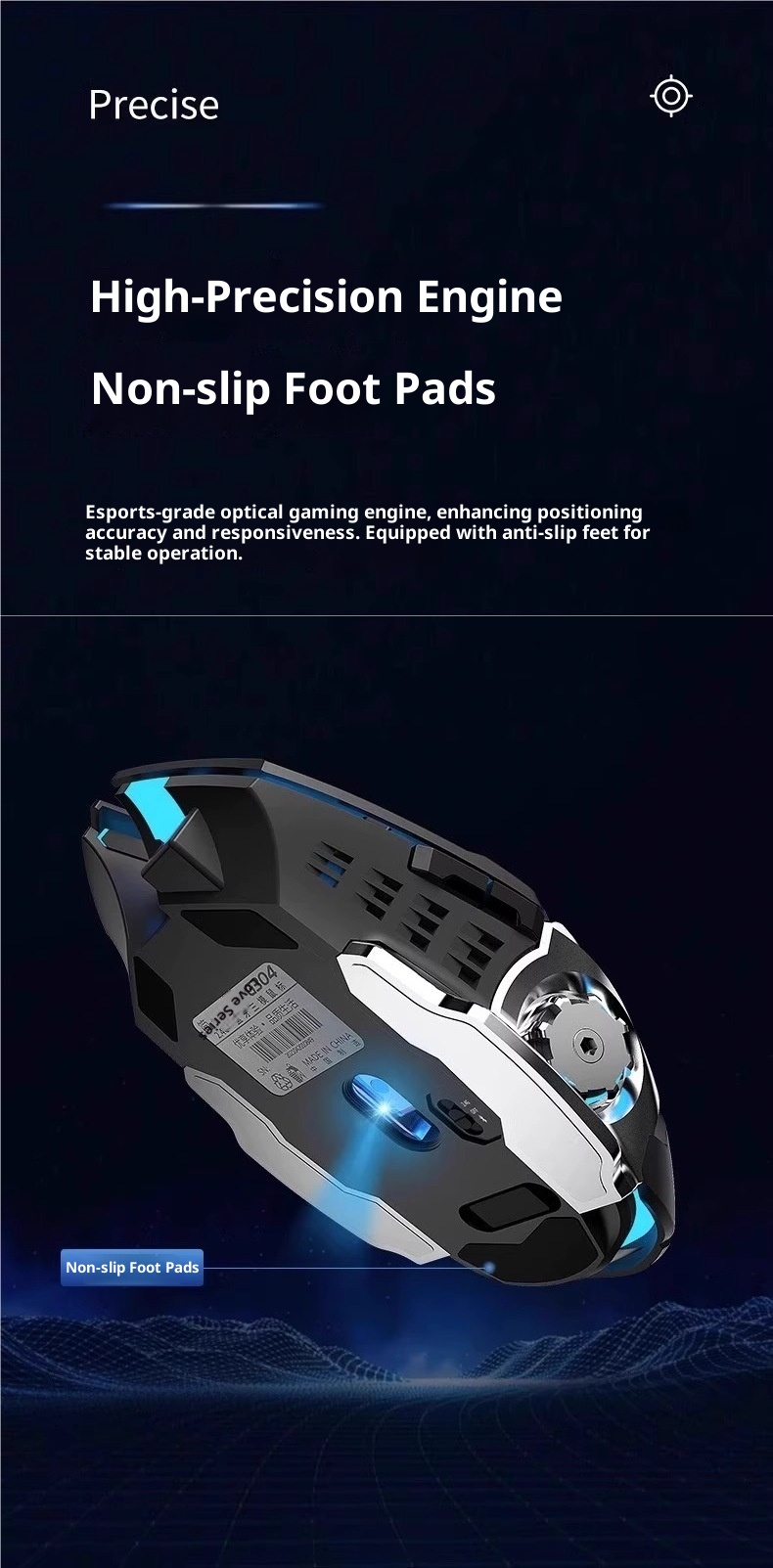 Digitex Digitex Wireless Bluetooth Mechanical Silent Rechargeable Laptop Desktop Gaming E-sports Office Mouse_voghion.com