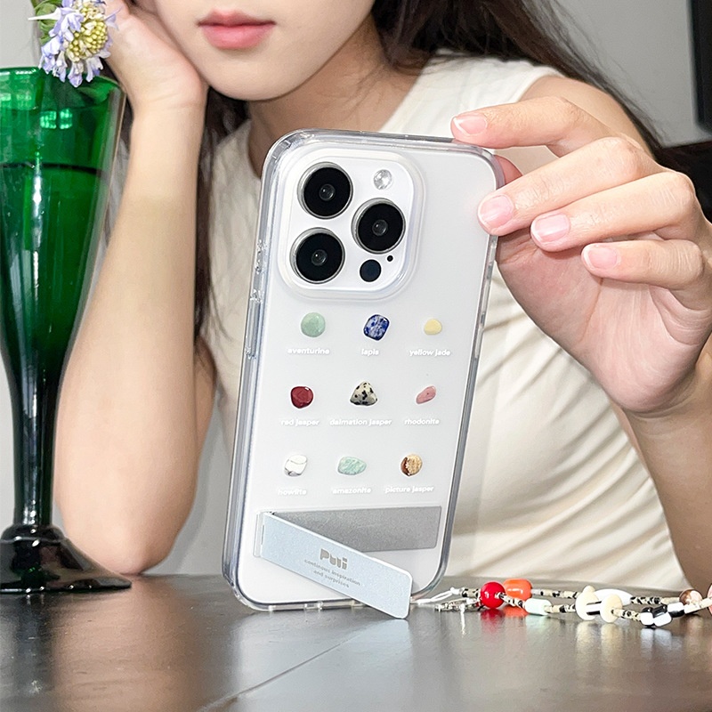 TechGlobe Puui Original Compatible With 16/15 Transparent Matte Phone Case 16 15 Pro Max Quality_voghion.com