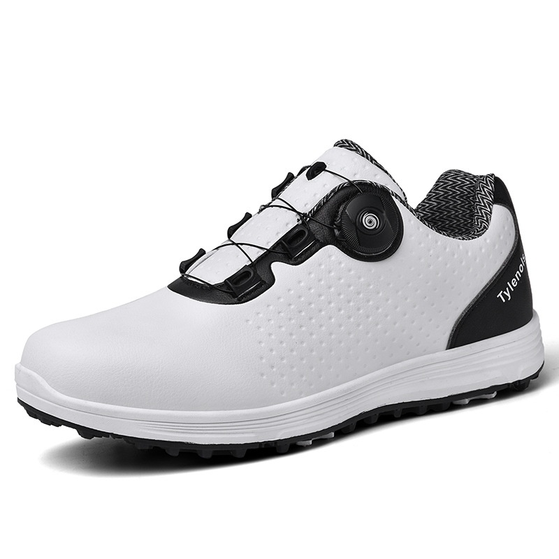 Zees Cross-border Foreign Trade Men And Women Waterproof Rotating Button Couple Golf Casual Sports Shoes_voghion.com