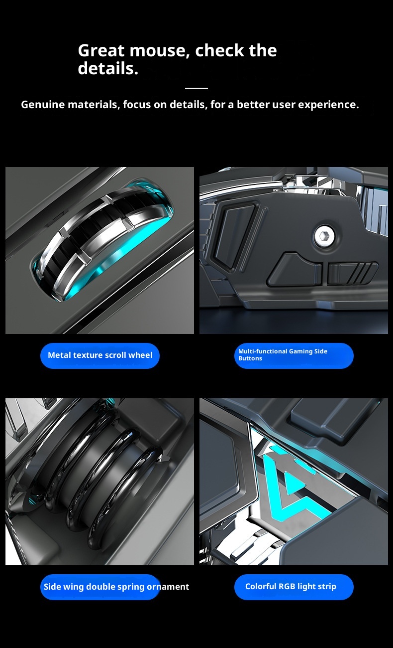 Digitex Digitex Benro Optik Mekanik Fare Kablolu Kablosuz 2.4G Ev Oyun Ofis Masaüstü Dizüstü Bilgisayar_voghion.com