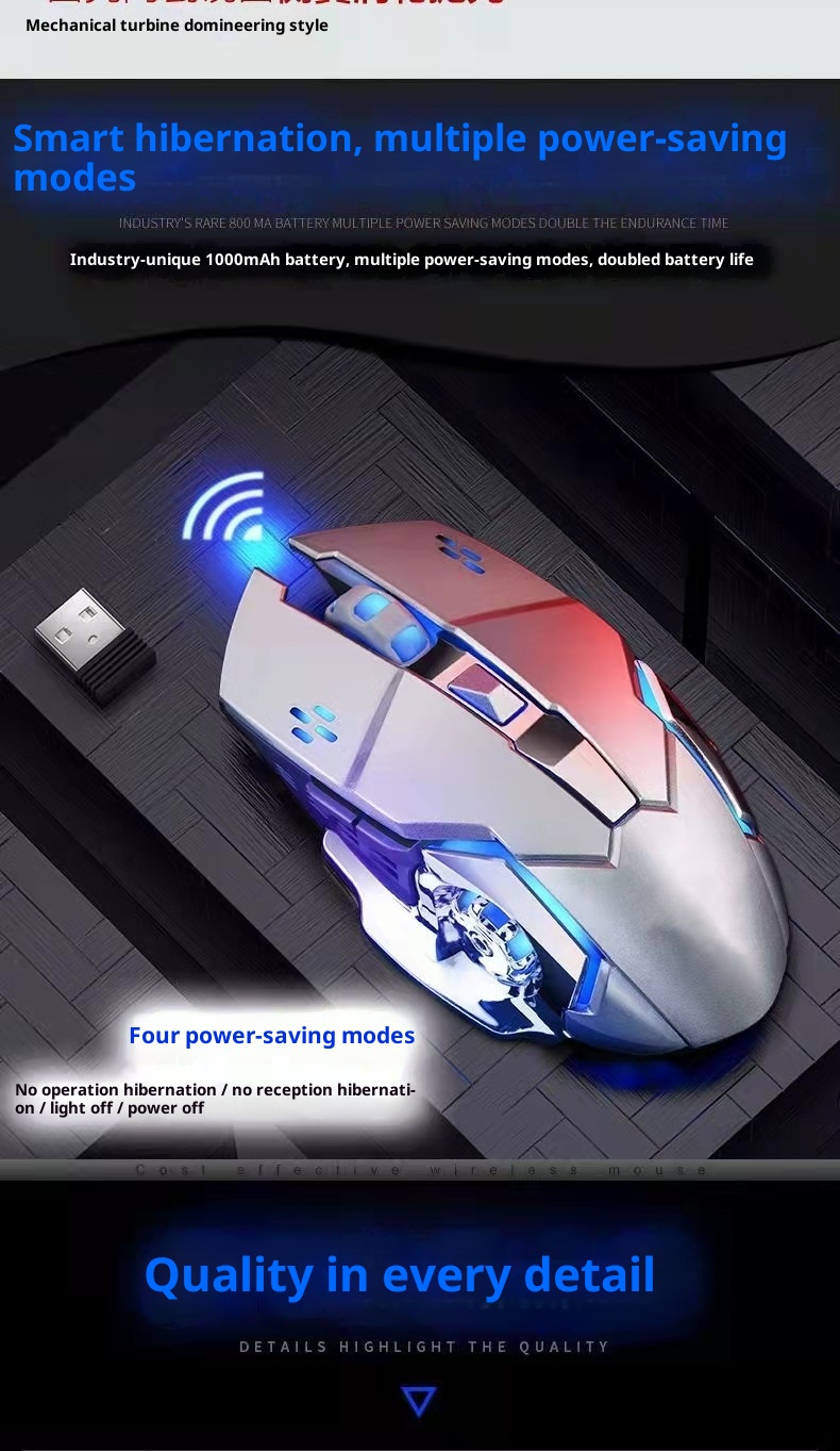 Mouse wireless Digitex Hot Wheels, silenzioso, con suono e rumore, per giochi e-sport, ricaricabile, luminoso, per ufficio, direttamente dalla fabbrica_voghion.com