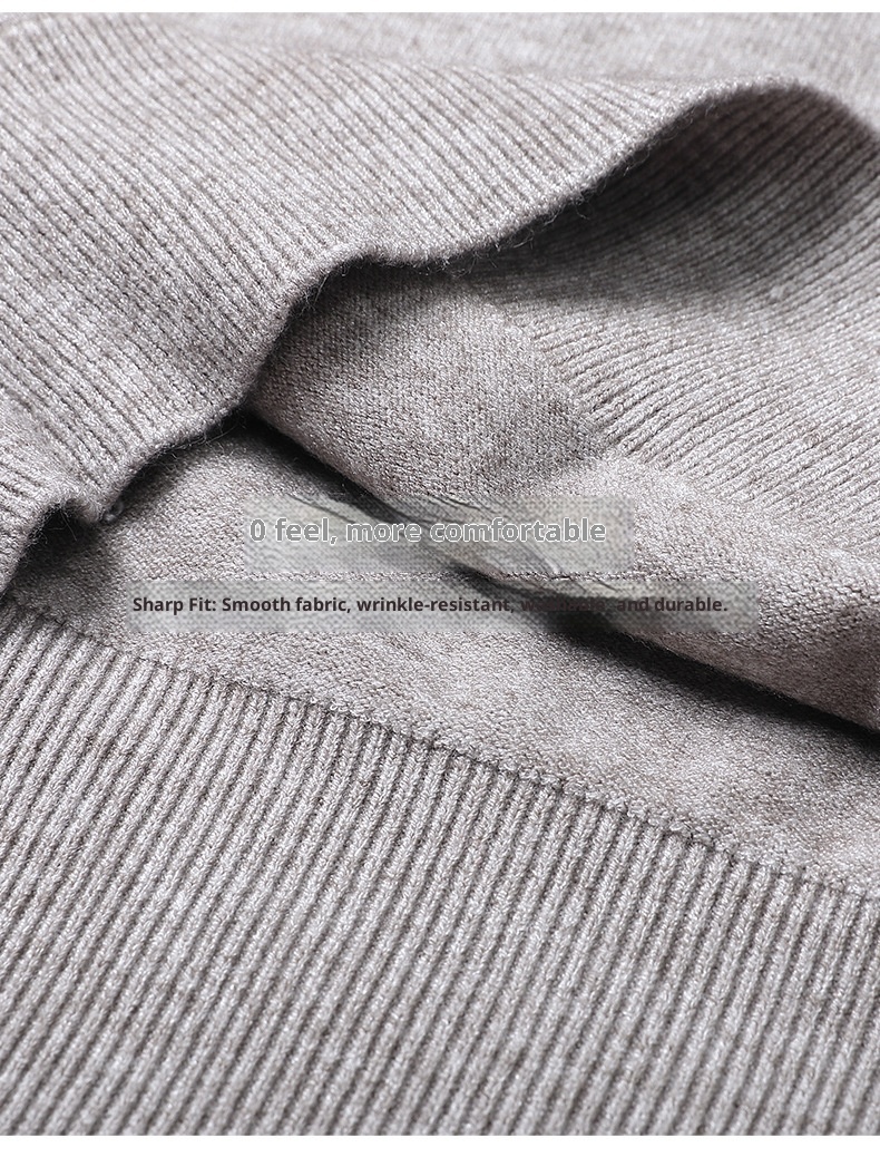 boy Boy Boy Boy Wholesale High Volume Men's Wool Blend Quality Half Turtleneck Multi-color Korean Version Youth Casual Base Sweater Men_voghion.com