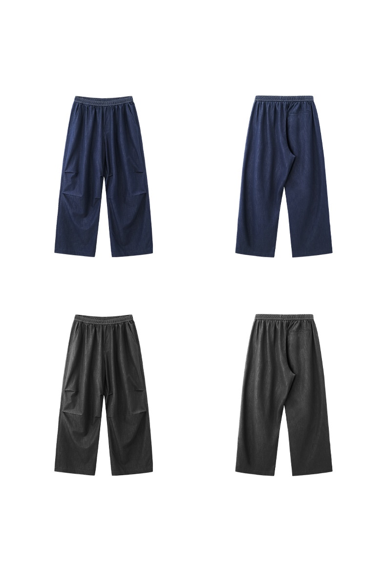 boy Boy Jie Zhan Men's Clothing|Ice Denim Air Conditioning 2025 Spring Summer New Quick-Dry Cool Wide-Leg Casual Ice_voghion.com