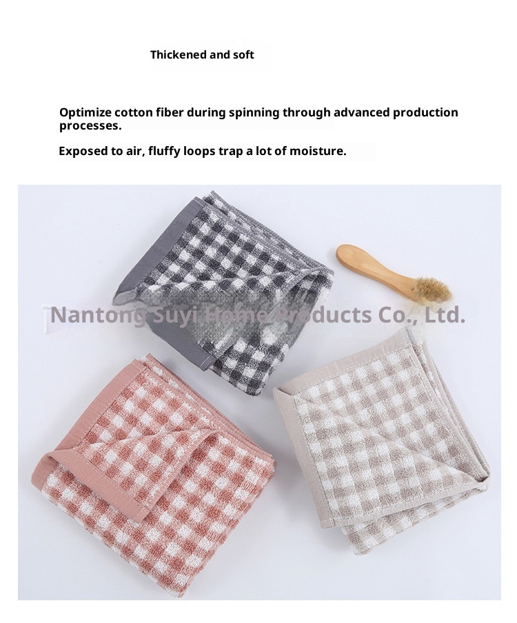 Lillian Badetuch im japanischen Stil von MUJI – Hochwertiges, weiches Frottee-Badetuch mit schlichtem Karomuster aus reiner Baumwolle – Neuware_voghion.com