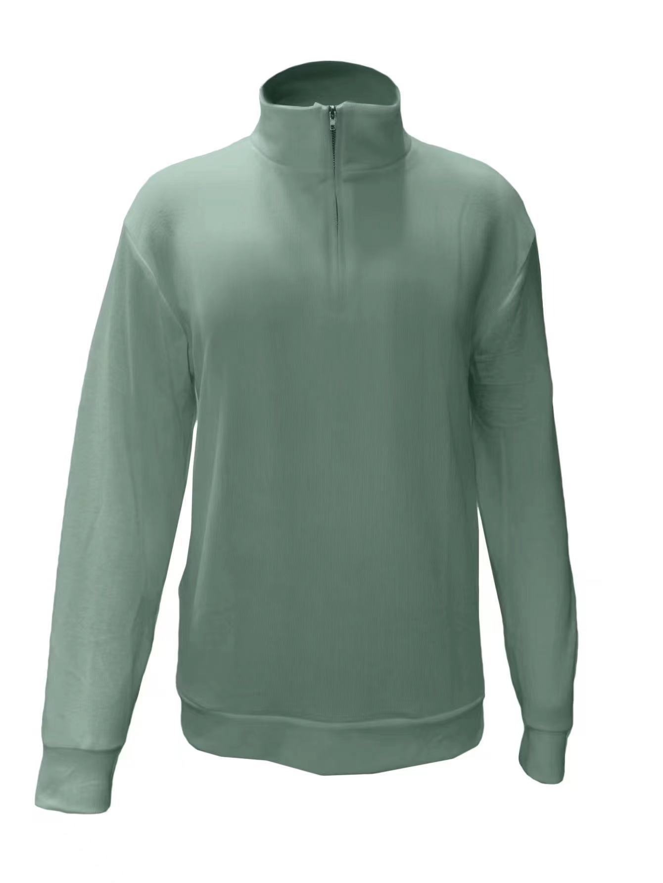 Erkek Çocuk Erkek Çocuk 2023 Yeni Yarım Fermuarlı V Yaka Örme Erkek Günlük Kazak Polo Tişört Toptan_voghion.com