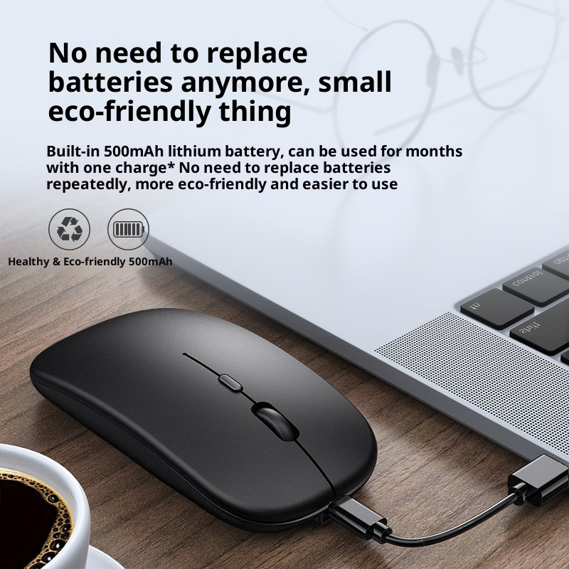 Techglobe Bluetooth adatto per iPad, tablet, Huawei, telefono cellulare, laptop, ufficio, mouse wireless silenzioso_voghion.com