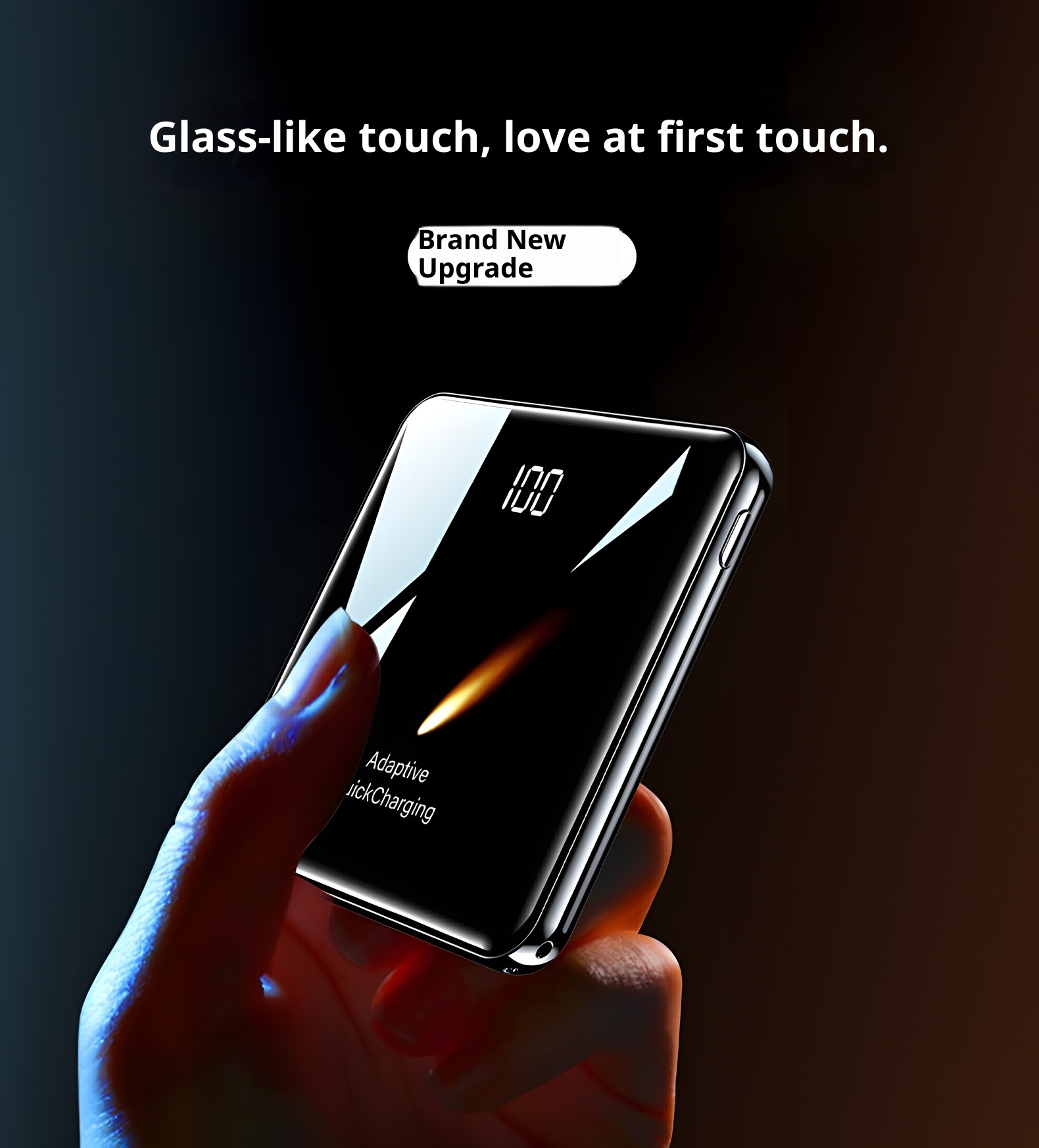 techglobe 3C Certified Mini Built-in Cable 20000mAh Ultra-Thin Bank Fast Charging Mobile Power High-End Gift Custom_voghion.com