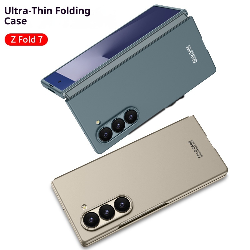 Custodia protettiva pieghevole ultrasottile per telefono Samsung Zfold7, alla moda, opaca, rigida, di colore solido, compatibile con tutti i bordi TechGlobe_voghion.com