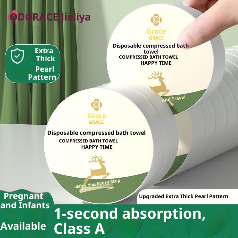 Lillian Jie Liya Extra Large Thickened Compressed Disposable Portable Travel Bath Towel Set For Hotels And Beauty Salons_voghion.com