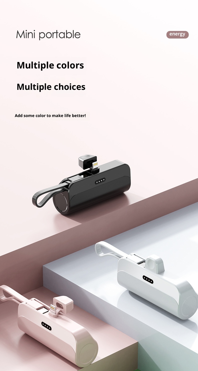 techglobe KC Mini-Notfall-Powerbank 5000mAh, tragbar, für den mobilen Einsatz, ideal als Geschenk für den grenzüberschreitenden Handel, Großhandel_voghion.com