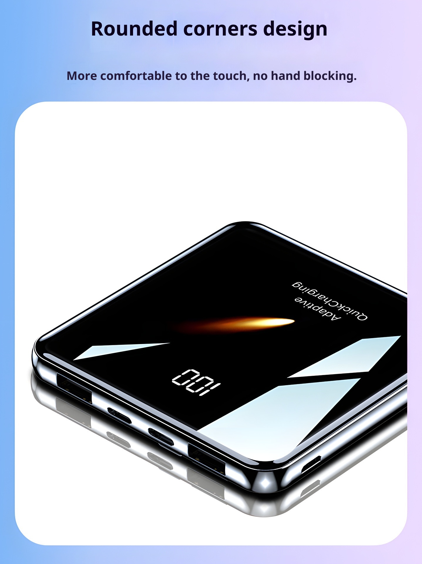 techglobe 3C Certified Mini Built-in Cable 20000mAh Ultra-Thin Bank Fast Charging Mobile Power High-End Gift Custom_voghion.com