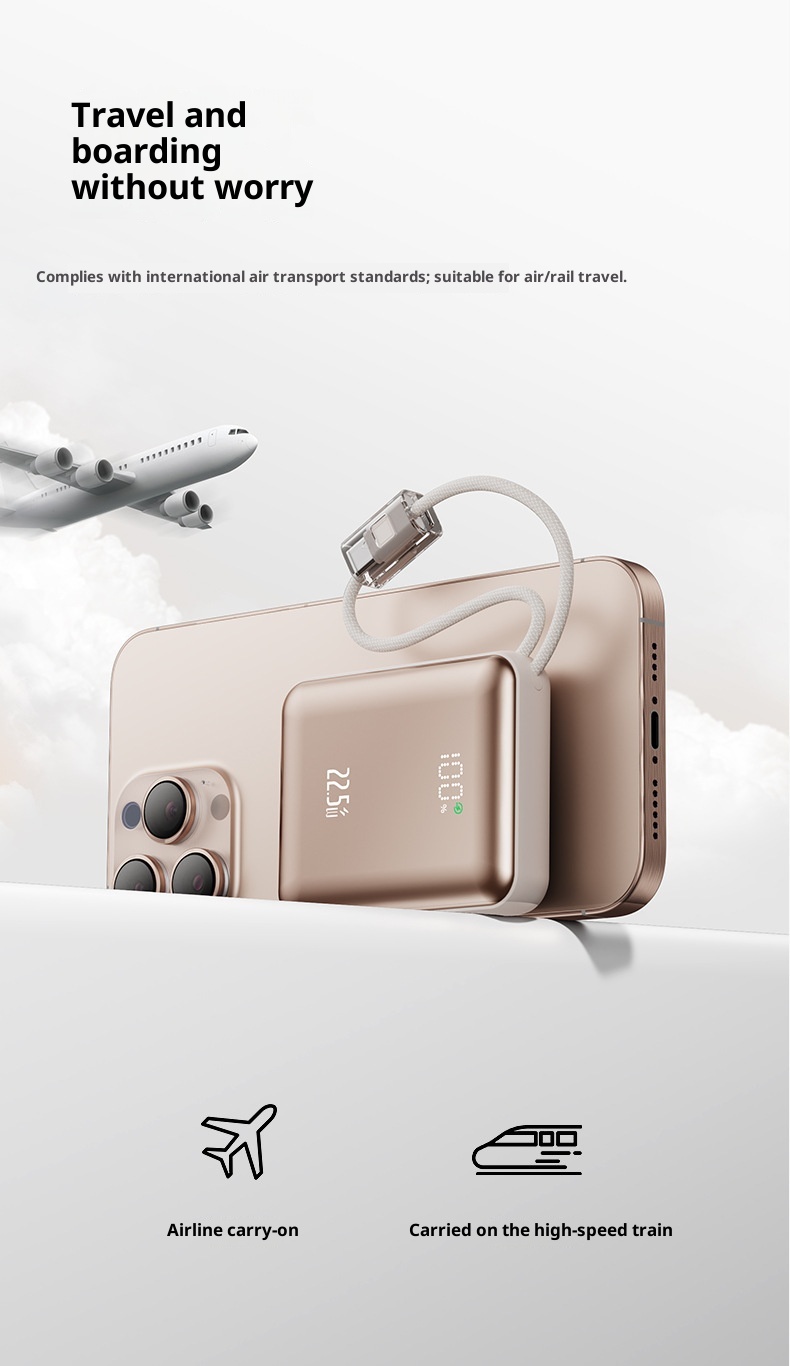 techglobe 22.5W Super Fast Charging Power Bank 10000mAh Digital Display Gift Lightweight Mini Portable Charger Custom_voghion.com