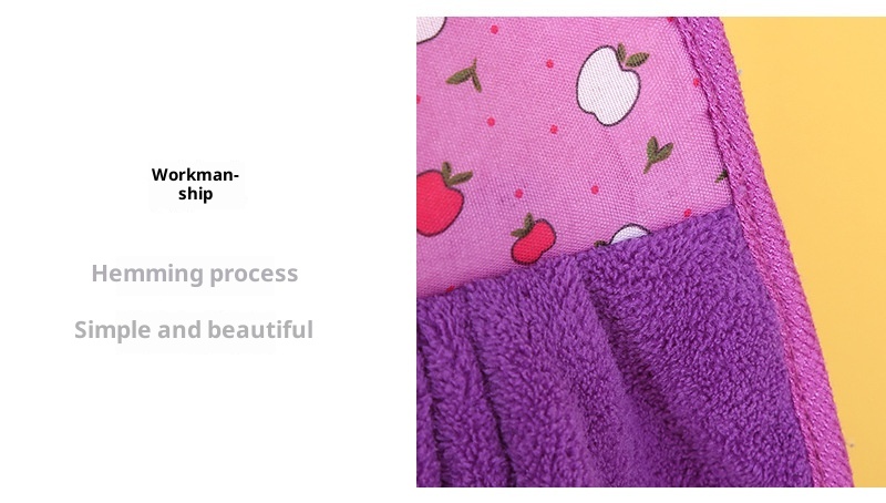 Lillian Mutfak Havlusu Askılı Süper Emici Mercan Polar Banyo Büyük Kalın El Bezi Bulaşık Bezi_voghion.com