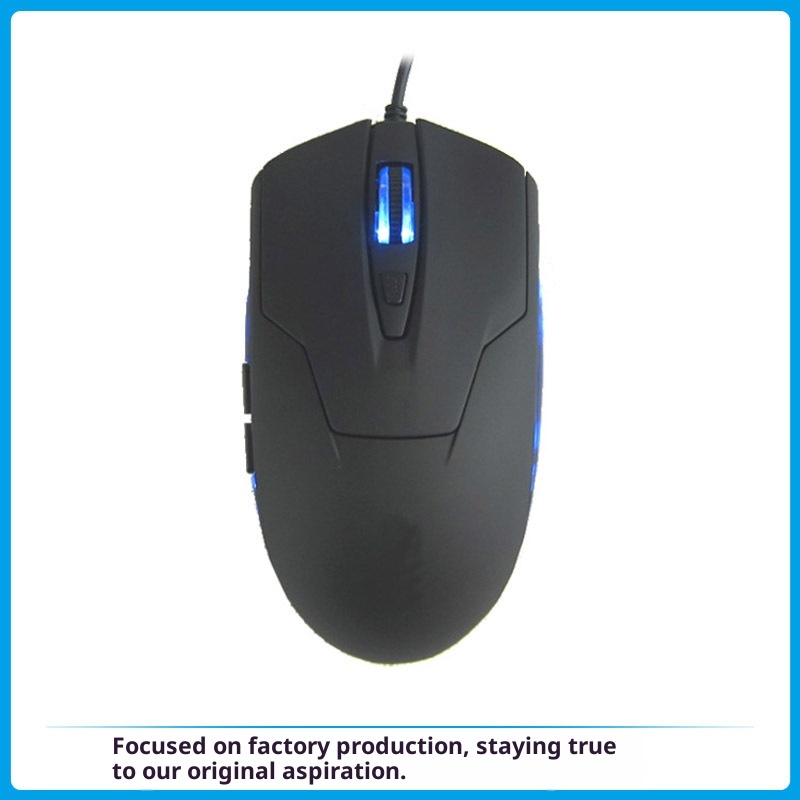 Techglobe Manufacturer Wholesale Computer Accessories Blue Light Emitting Type C Office Wired Gaming Mouse_voghion.com