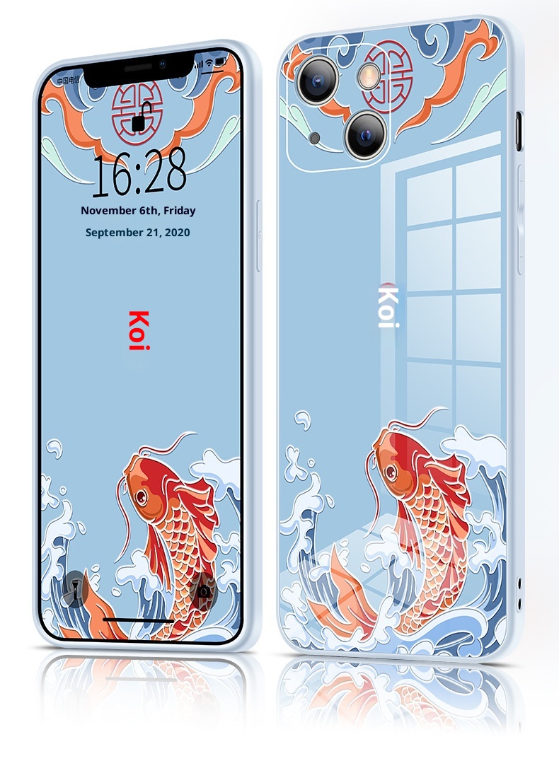 TechGlobe Schutzhülle für iPhone 13, kompatibel mit iPhone 14 Pro, stoßfest, mit kreativem Text und vollständiger Abdeckung._voghion.com