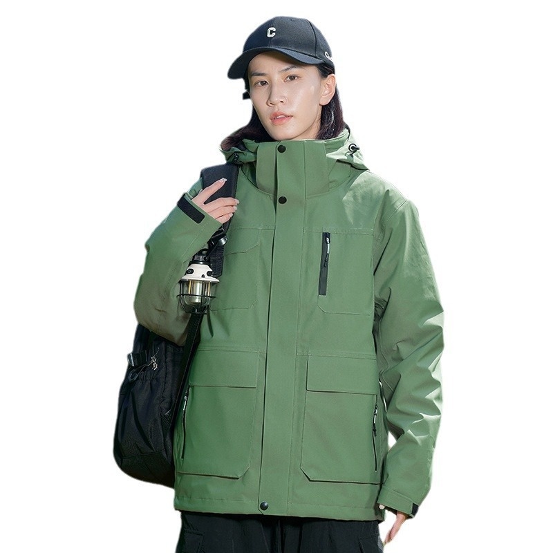 ActiveGo Unisex Outdoor 3-in-1 Down Liner Mountain Style Hiking Ski Jacket Waterproof Windproof Thermal_desvips.com