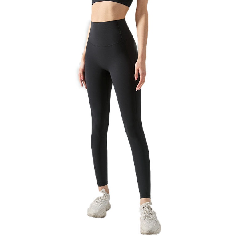 Legging de yoga Nulux haute résistance pour femme, idéal pour l'été. Tissu fin et gainant, taille haute, respirant et hautement élastique._voghion.com