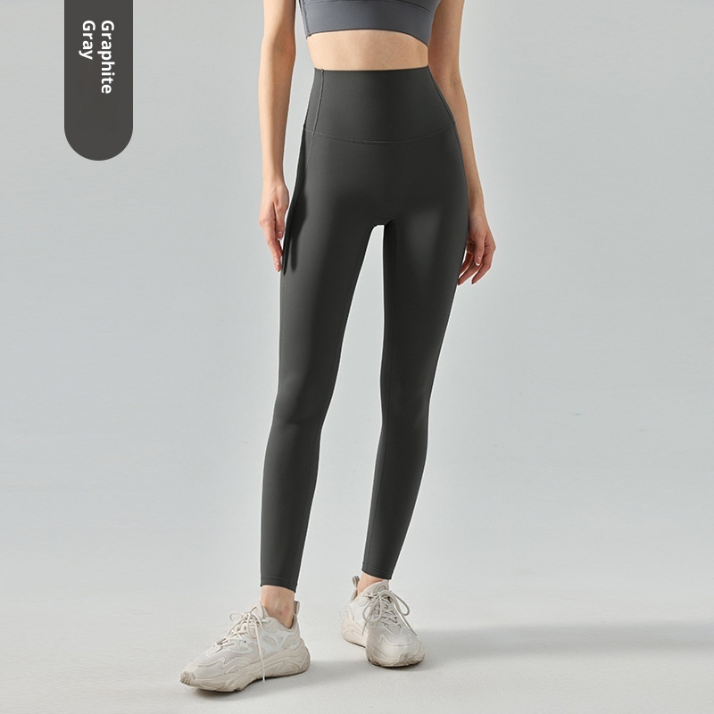 Legging de yoga Nulux haute résistance pour femme, idéal pour l'été. Tissu fin et gainant, taille haute, respirant et hautement élastique._voghion.com