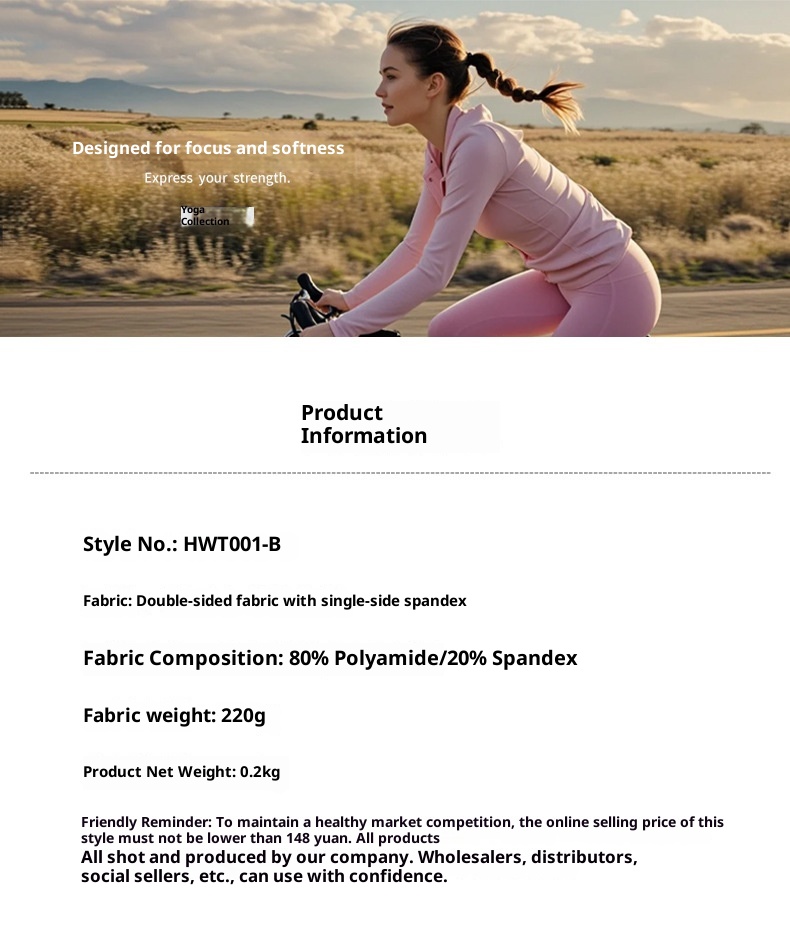 New Define Stand Collar Windproof Nylon Slim Fit Zipper Running Long Sleeve Yoga Sports Jacket For Women_voghion.com