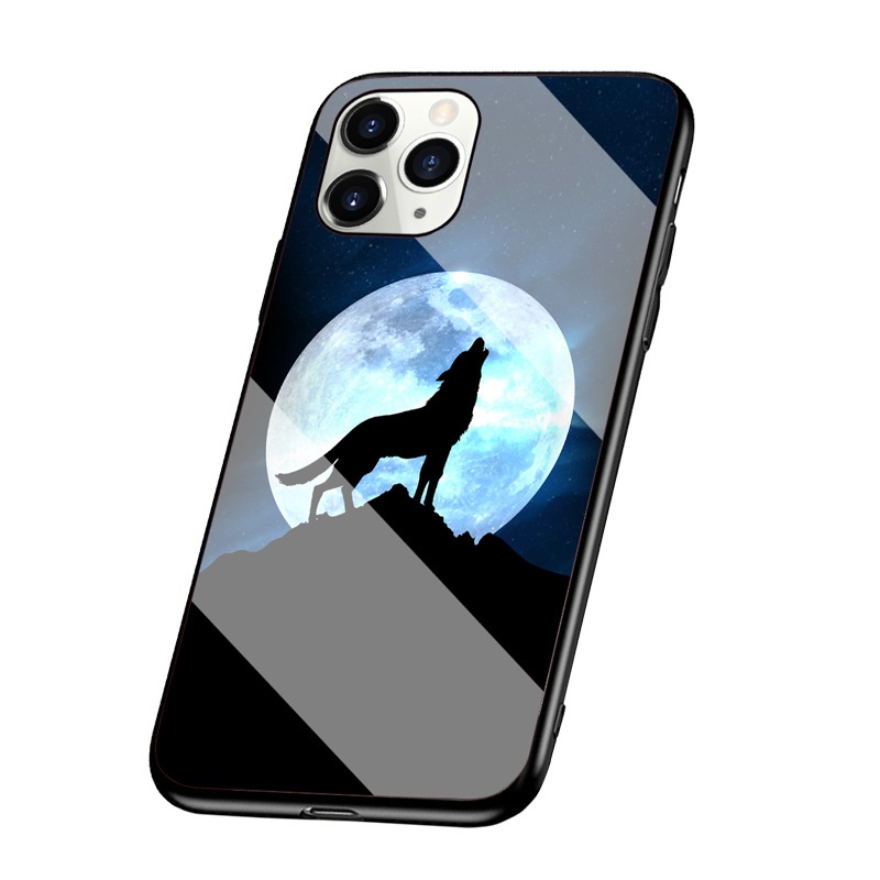 TechGlobe Suitable For Oppo A52/A94/A15/A54/A73/A32 A11X Wolf Totem A74 Deer Glass Phone Case_voghion.com