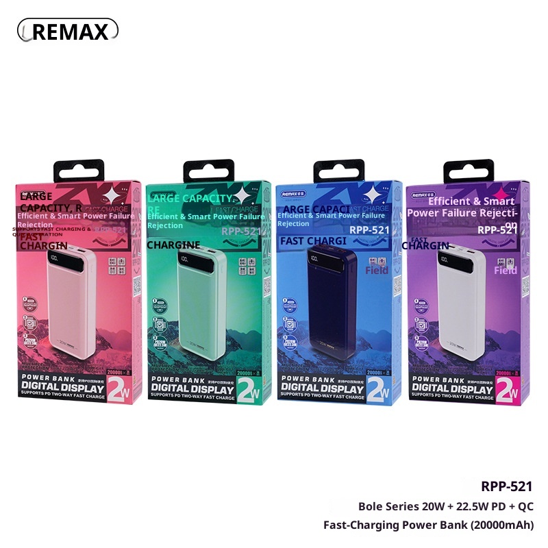 TechGlobe Remax Lightweight Portable 30000mAh Large Capacity Fast Charging Mobile Bank With Power Level Display And 3C_voghion.com