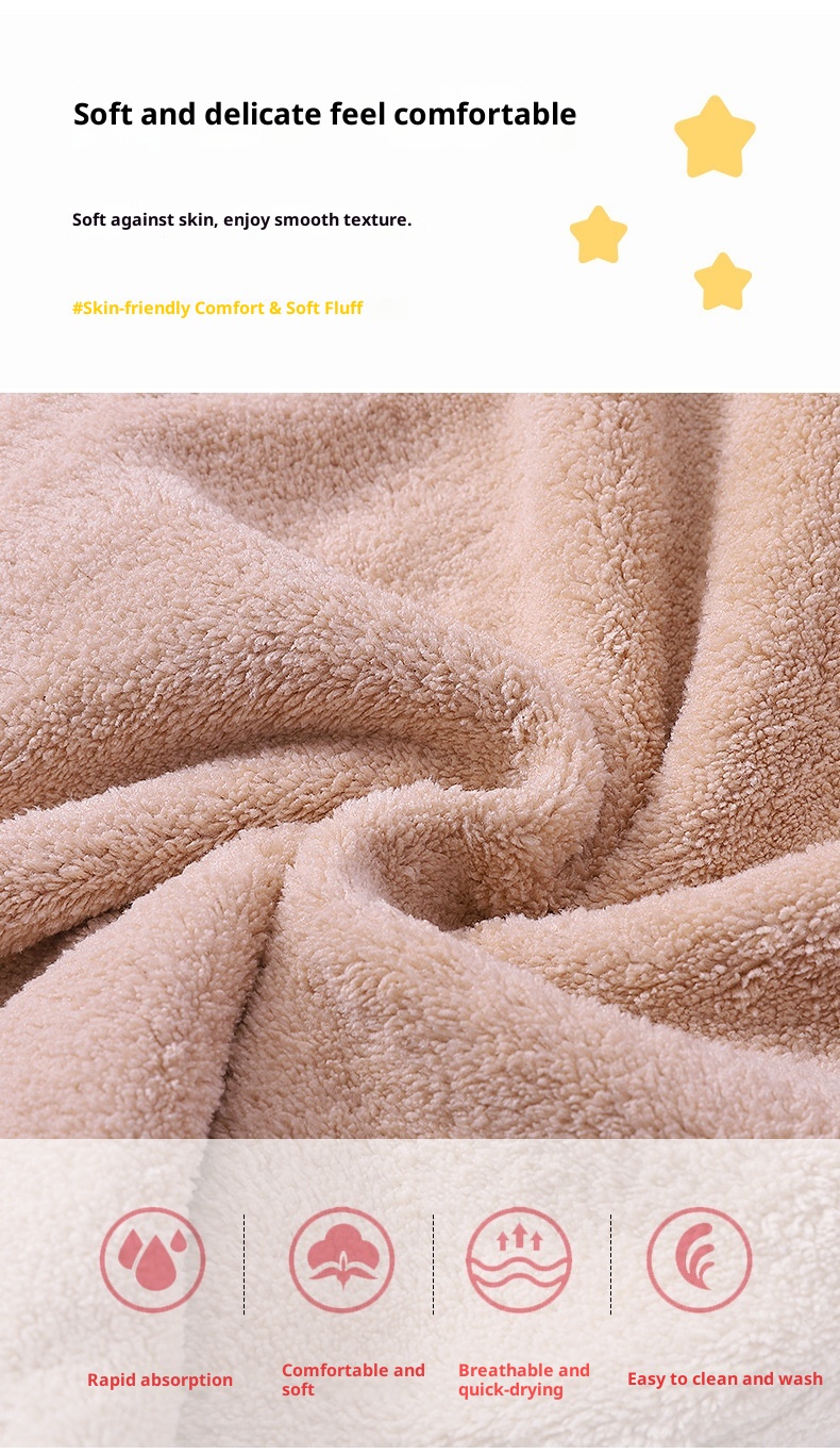 Lillian 2022 New Duck Hanging Cute Bear Bathroom Hand Cloth Absorbent Towel Thickened Household Handkerchief_voghion.com