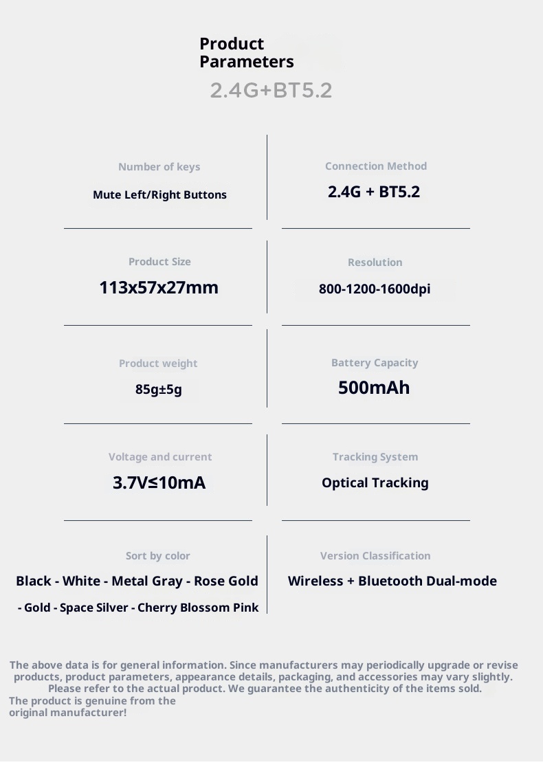 Techglobe Hot-Selling Type-C Charging Silent Bluetooth Dual-Mode Power Display Wireless Mouse Universal For Phones And_voghion.com