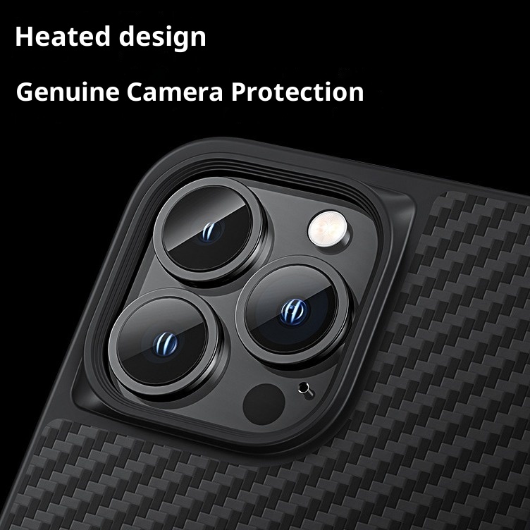 TechGlobe Kevlar Pro Max Compatible 13 Magnetic Phone Carbon Fiber Case One Piece Dropshipping Free Shipping_voghion.com