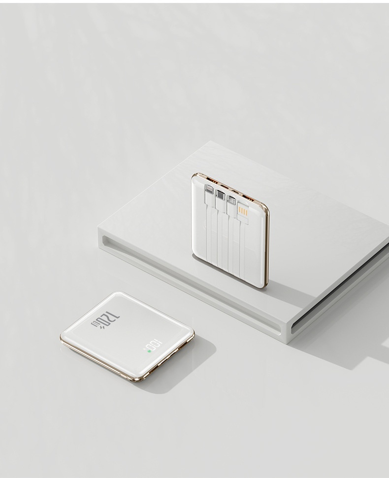 TechGlobe 3C Certified 120W Super Fast Charging With Cable 20000mAh Large Capacity Bank Mini Portable Mobile Power Supply_voghion.com