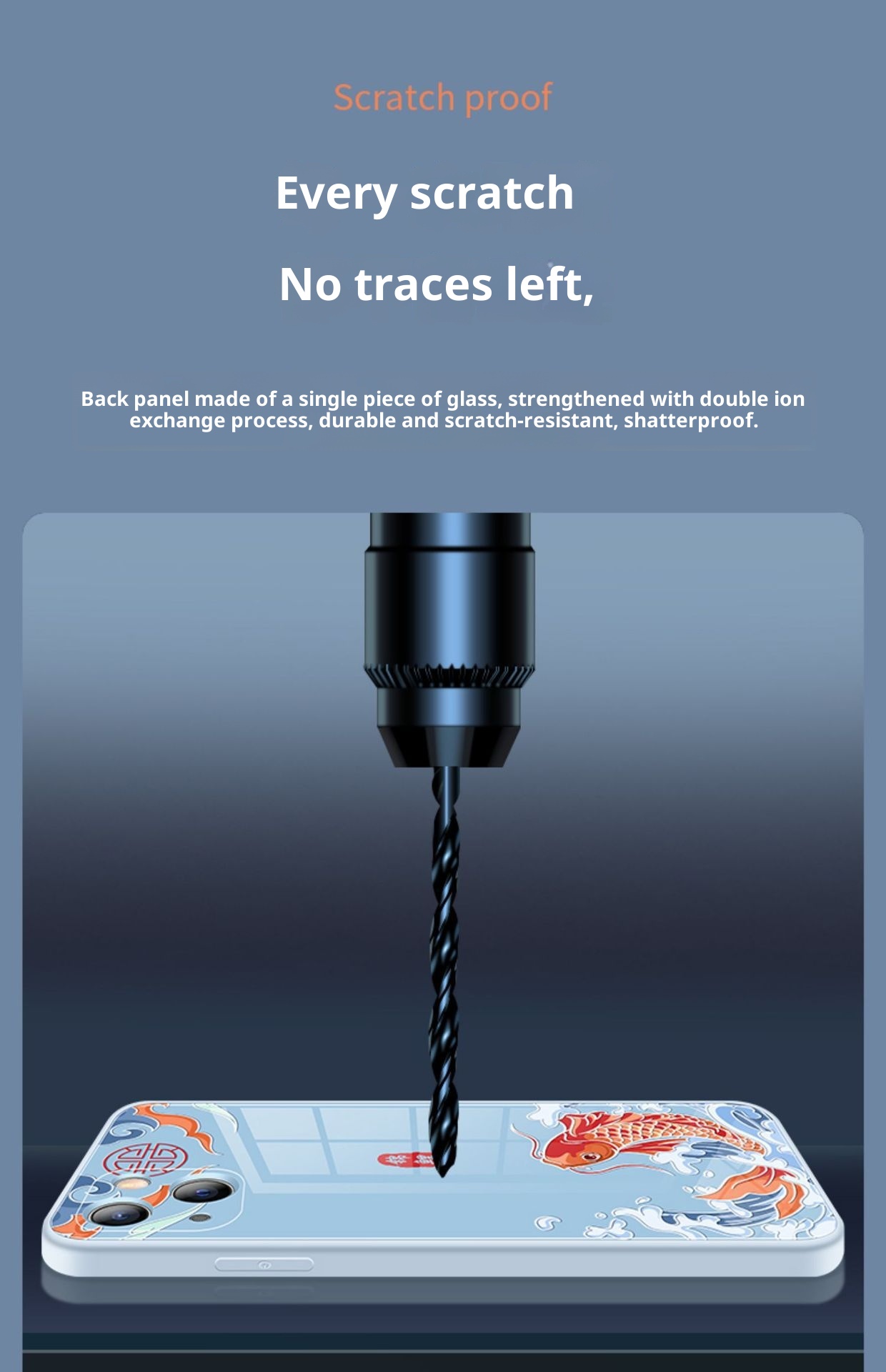 TechGlobe Schutzhülle für iPhone 13, kompatibel mit iPhone 14 Pro, stoßfest, mit kreativem Text und vollständiger Abdeckung._voghion.com