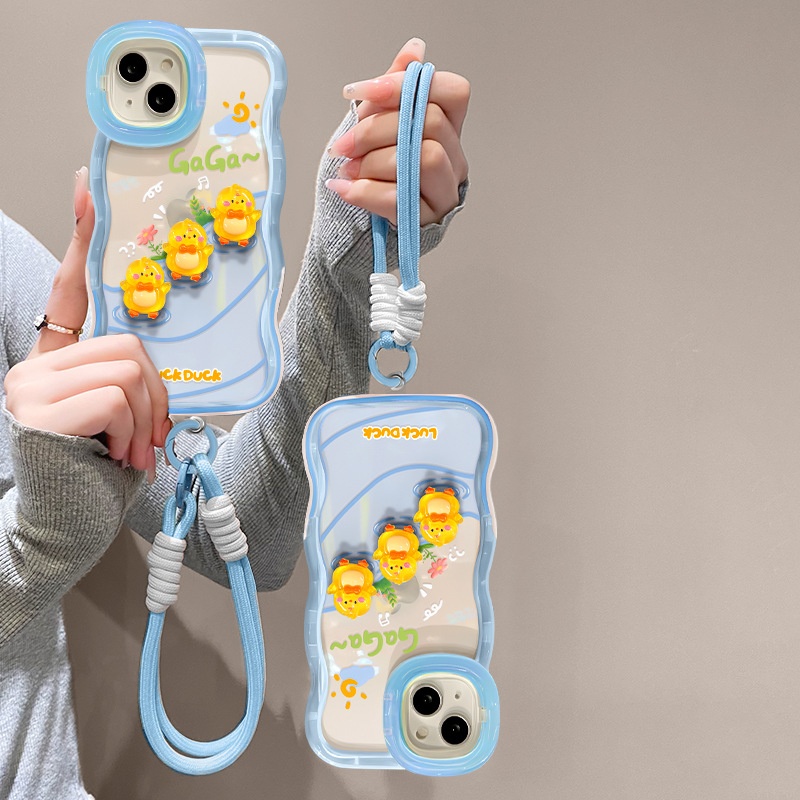 TechGlobe Plüsch-Schlüsselanhänger „Kleine gelbe Ente“, kompatibel mit iPhone 16, 15 Pro Max, Handyhülle 14 und Xiaomi 13 (Silikon)_voghion.com
