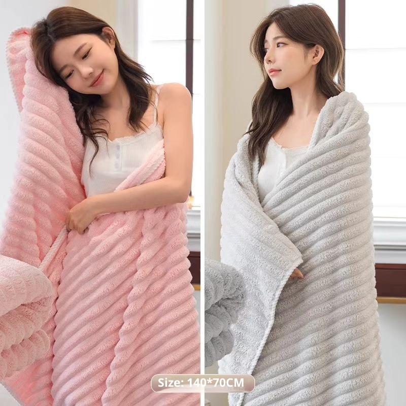 Lillian Candy Paar-Badetuch aus Korallenfleece, Strandtuch, schnelltrocknend, saugfähig, neu, hochwertig, verdickt_voghion.com