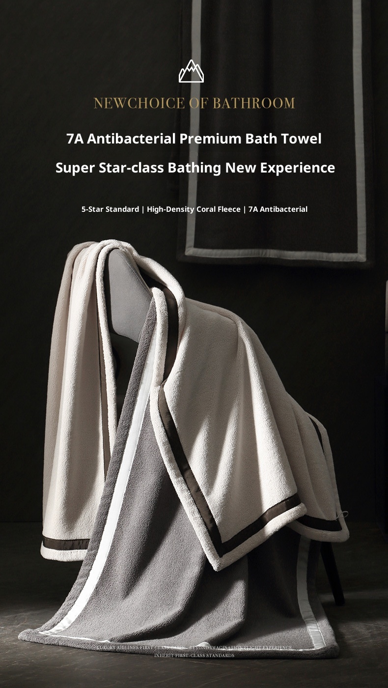 Lillian 7A Asciugamano da bagno grande, antibatterico, extra spesso, assorbente, traspirante, anti-pelucchi, per hotel e casa, nuovo, produttore all'ingrosso_voghion.com