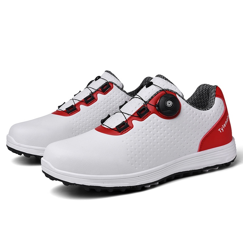 Zees Cross-border Foreign Trade Men And Women Waterproof Rotating Button Couple Golf Casual Sports Shoes_voghion.com