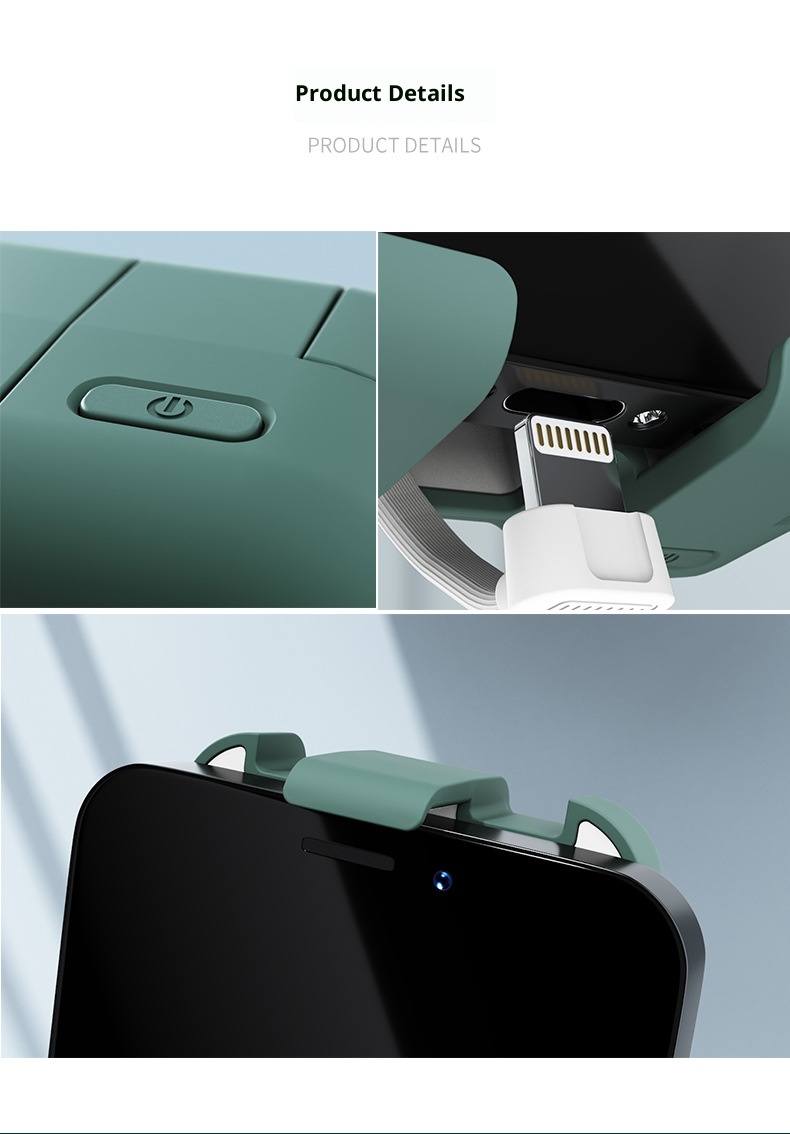 TechGlobe Faltbare Powerbank mit Rückenclip, kleines tragbares kabelloses Ladegerät, Mini-Geschenkidee, Großhandel_voghion.com