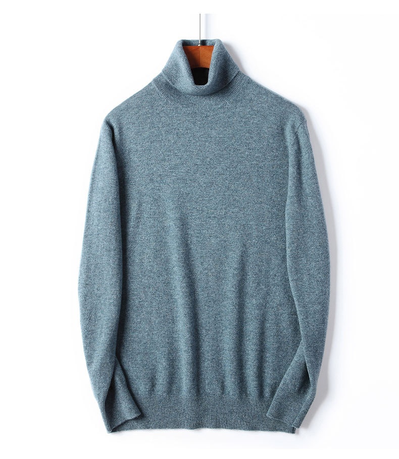 boy Boy Boy Boy 100% Pure 2025 Autumn Winter New Men's High Collar Non-Cashmere Inner Layer Merino Wool Sweater_voghion.com